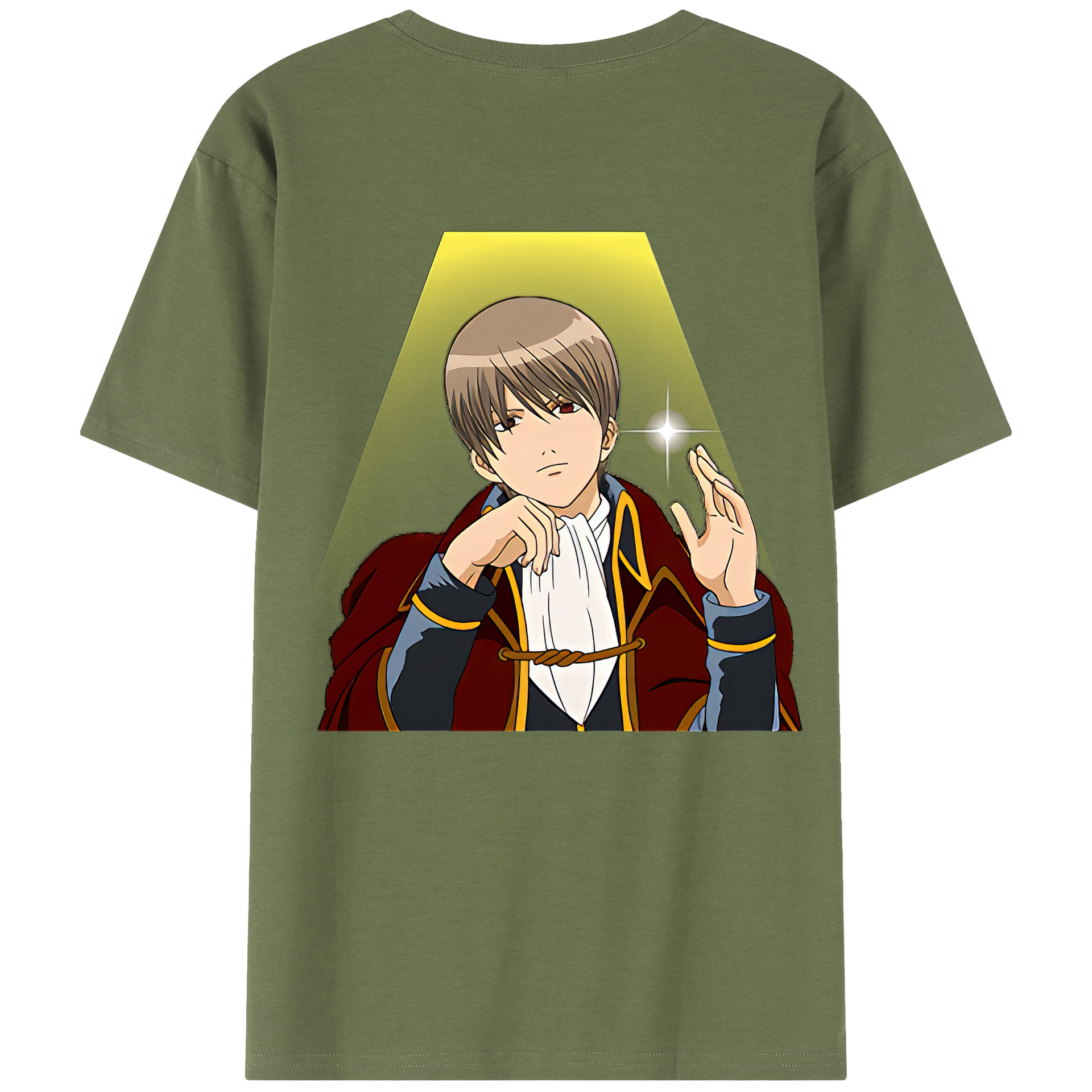 （画像用） ぎんたま 坂田銀時（さかたぎんとき） 神楽 志村新八（しむら しんぱち） GINTAMA Sakata Gintoki Kagura Shimura Shinpachi 綿100％半袖Tシャツ（背面プリント）